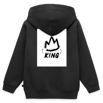 ROI - Sweat Premium à capuche zippé enfant bio - noir - Dos - AI Model Kid Male (0cm)