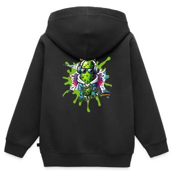 Digga Spreewald - Kinder Premium Organic Zip Hoodie - Schwarz - Hinten - AI Model Kid Male (0cm)