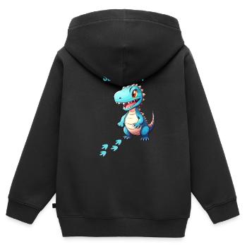 Sauuusiiiaaarr - Kinder Premium Organic Zip Hoodie - Schwarz - Hinten - AI Model Kid Male (0cm)