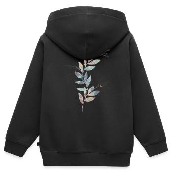 Kollorische Pflanze - Kinder Premium Organic Zip Hoodie - Schwarz - Hinten - AI Model Kid Male (0cm)