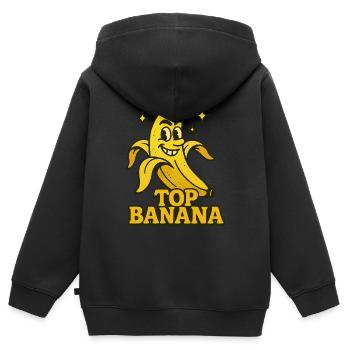 Hohes Tier - Kinder Premium Organic Zip Hoodie - Schwarz - Hinten - AI Model Kid Male (0cm)