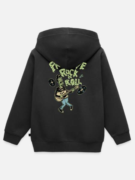 primitive rock - Kinder Premium Organic Zip Hoodie - Schwarz