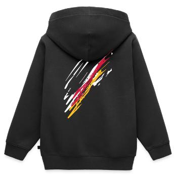 Energie - Kinder Premium Organic Zip Hoodie - Schwarz - Hinten - AI Model Kid Male (0cm)