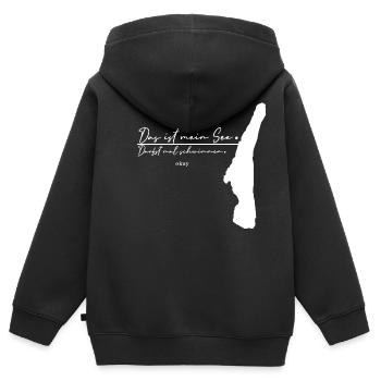 Das ist mein See! // Starnberger See - Liebe - Kinder Premium Organic Zip Hoodie - Schwarz - Hinten - AI Model Kid Male (0cm)