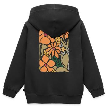 Fleurs d’oranger - Bon appétit - Sweat Premium à capuche zippé enfant bio - noir - Dos - AI Model Kid Male (0cm)