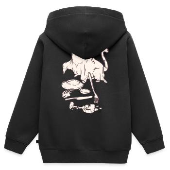 Tatort - Halloween Katze - Kinder Premium Organic Zip Hoodie - Schwarz - Hinten - AI Model Kid Male (0cm)