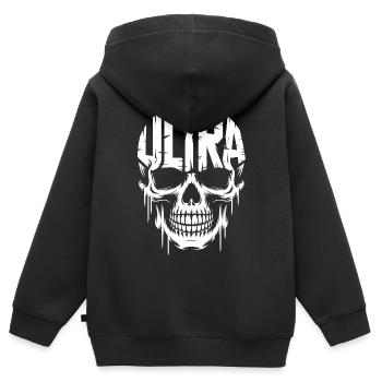 Ultra - Sport Ultra Tee - Kinder Premium Organic Zip Hoodie - Schwarz - Hinten - AI Model Kid Male (0cm)