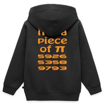 Un PI - Sweat Premium à capuche zippé enfant bio - noir - Dos - AI Model Kid Male (0cm)