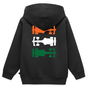 Formula India Formel Racing Indien - Sweat Premium à capuche zippé enfant bio - noir - Dos - AI Model Kid Male (0cm)