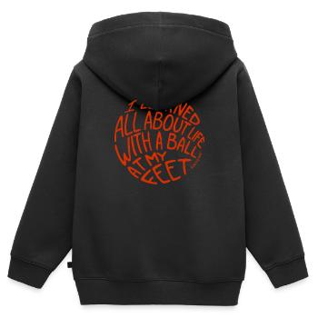 Football is Life World Champion 2018 Sport German - Kids Premium Organic Zip-up Hoodie - black - Back - AI Model Kid Male (0cm)