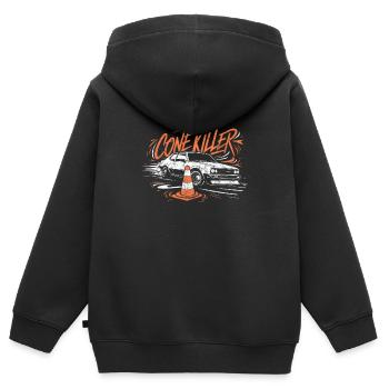 Lustiger Autocross Cone Killer Motorsport Rennfahren - Kinder Premium Organic Zip Hoodie - Schwarz - Hinten - AI Model Kid Male (0cm)