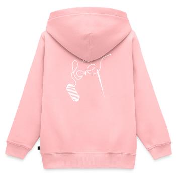 Näherin Nähen Schneiderin - Kinder Premium Organic Zip Hoodie - Rosa - Hinten - AI Model Kid Female (0cm)