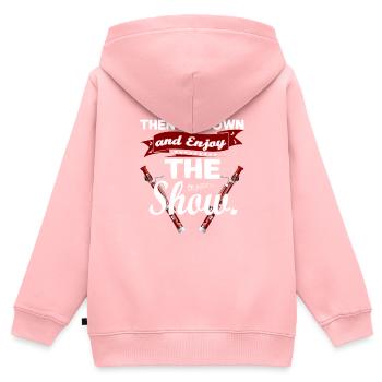 Holzblasinstrument Musik Bassoonist - Kinder Premium Organic Zip Hoodie - Rosa - Hinten - AI Model Kid Female (0cm)
