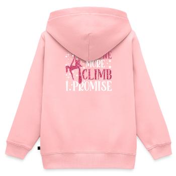 Aerial Silk Akrobatik Circus Aerialist - Kinder Premium Organic Zip Hoodie - Rosa - Hinten - AI Model Kid Female (0cm)