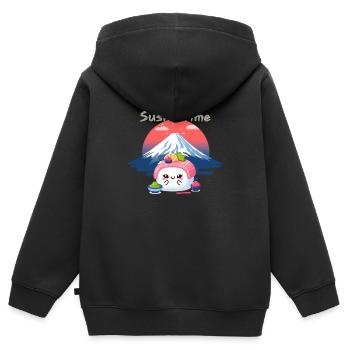 Sushi Sushi - Kids Premium Organic Zip-up Hoodie - black - Back - AI Model Kid Male (0cm)