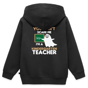 Teacher elementary school teacher school teacher training - Kids Premium Organic Zip-up Hoodie - black - Back - AI Model Kid Male (0cm)
