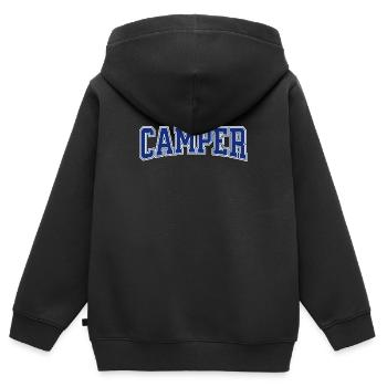 Camper  - Kinder Premium Organic Zip Hoodie - Schwarz - Hinten - AI Model Kid Male (0cm)