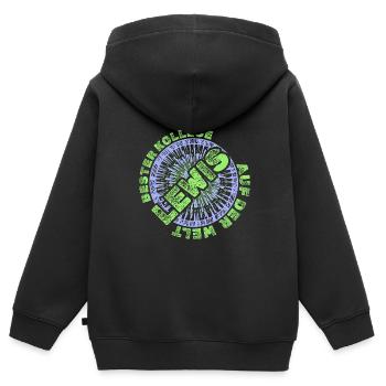 Job Lewis - Kinder Premium Organic Zip Hoodie - Schwarz - Hinten - AI Model Kid Male (0cm)