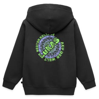 Chef Lukas - Kinder Premium Organic Zip Hoodie - Schwarz - Hinten - AI Model Kid Male (0cm)