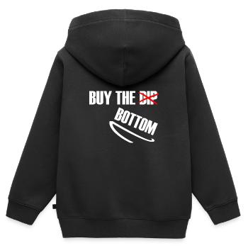 Cours d’échange d’investisseurs Crypto Currency Invest - Sweat Premium à capuche zippé enfant bio - noir - Dos - AI Model Kid Male (0cm)
