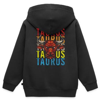 Sternzeichen Konstellation Geburtsmonat - Kinder Premium Organic Zip Hoodie - Schwarz - Hinten - AI Model Kid Male (0cm)