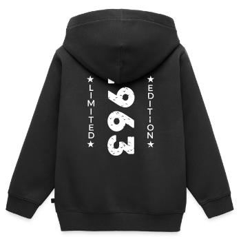 1963 LIMITED EDITION - Kids Premium Organic Zip-up Hoodie - black - Back - AI Model Kid Male (0cm)