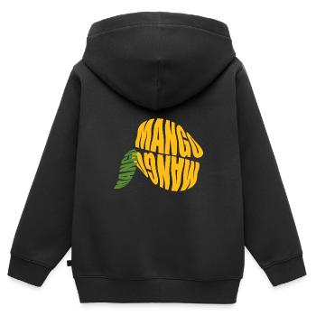 Mangue - Sweat Premium à capuche zippé enfant bio - noir - Dos - AI Model Kid Male (0cm)