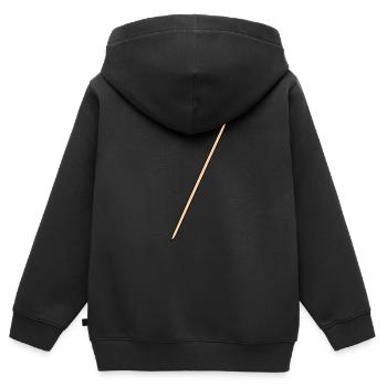 Zahnstocher - Kinder Premium Organic Zip Hoodie - Schwarz - Hinten - AI Model Kid Male (0cm)