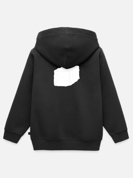 Zucker - Kinder Premium Organic Zip Hoodie - Schwarz