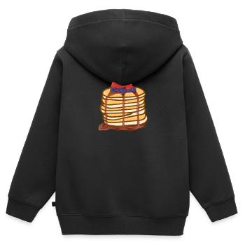 Pancakes - berries - pancakes - Kids Premium Organic Zip-up Hoodie - black - Back - AI Model Kid Male (0cm)