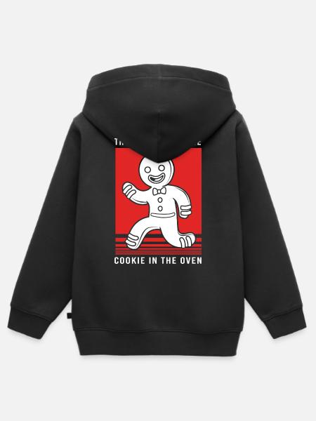 Werdender Papa werdende Väter - Kinder Premium Organic Zip Hoodie - Schwarz