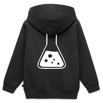 Test Tube Chemistry Chemist Gift - Kids Premium Organic Zip-up Hoodie - black - Back - AI Model Kid Male (0cm)