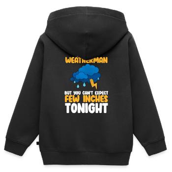 Tornade - Sweat Premium à capuche zippé enfant bio - noir - Dos - AI Model Kid Male (0cm)