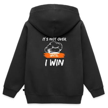 Chef étoilé cuisine cuisine drive ambition - Sweat Premium à capuche zippé enfant bio - noir - Dos - AI Model Kid Male (0cm)