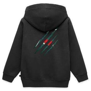 Ping-ping-lt - Sweat Premium à capuche zippé enfant bio - noir - Dos - AI Model Kid Male (0cm)