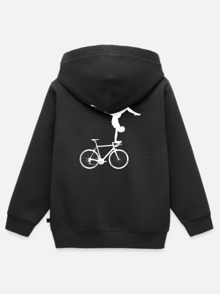 Kunstrad - Kinder Premium Organic Zip Hoodie - Schwarz