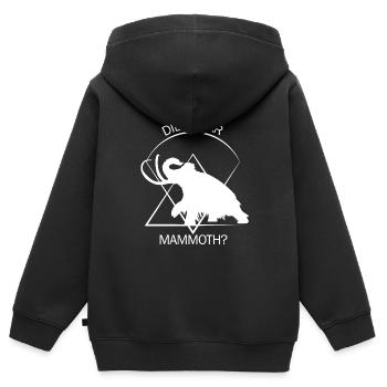 Drôle de mammouth Âge de pierre Conception de l’âge de glace Préhistorique - Sweat Premium à capuche zippé enfant bio - noir - Dos - AI Model Kid Male (0cm)