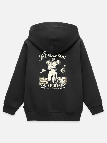 Thunderbolt and Lightning - Kinder Premium Organic Zip Hoodie - Schwarz