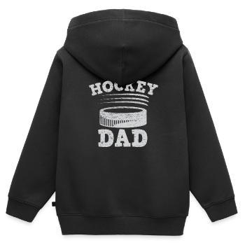 Eishockey Schlittschuhe Puck Hockey - Kinder Premium Organic Zip Hoodie - Schwarz - Hinten - AI Model Kid Male (0cm)