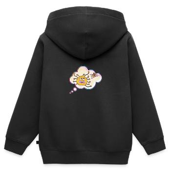 Thought of colorful viruses - Kids Premium Organic Zip-up Hoodie - black - Back - AI Model Kid Male (0cm)