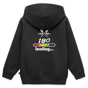 Dard - Sweat Premium à capuche zippé enfant bio - noir - Dos - AI Model Kid Male (0cm)