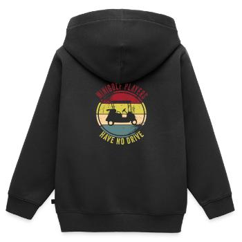 Golfe - Sweat Premium à capuche zippé enfant bio - noir - Dos - AI Model Kid Male (0cm)