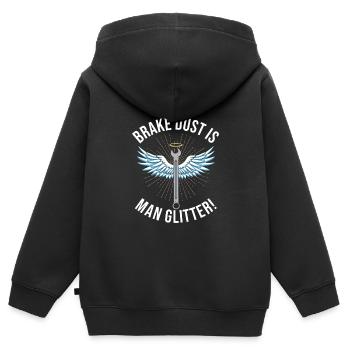 Automechaniker - Kinder Premium Organic Zip Hoodie - Schwarz - Hinten - AI Model Kid Male (0cm)
