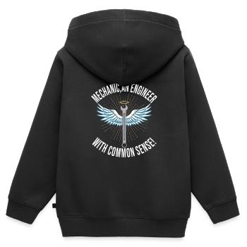 Automechaniker - Kinder Premium Organic Zip Hoodie - Schwarz - Hinten - AI Model Kid Male (0cm)