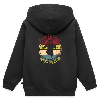 Ghost Hunters - Kids Premium Organic Zip-up Hoodie - black - Back - AI Model Kid Male (0cm)