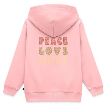 Töpfern - Kinder Premium Organic Zip Hoodie - Rosa - Hinten - AI Model Kid Female (0cm)