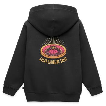 Casino - Kinder Premium Organic Zip Hoodie - Schwarz - Hinten - AI Model Kid Male (0cm)