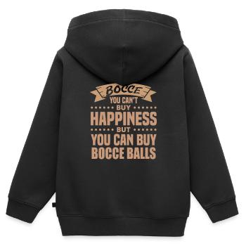 Lyonnaises - Sweat Premium à capuche zippé enfant bio - noir - Dos - AI Model Kid Male (0cm)