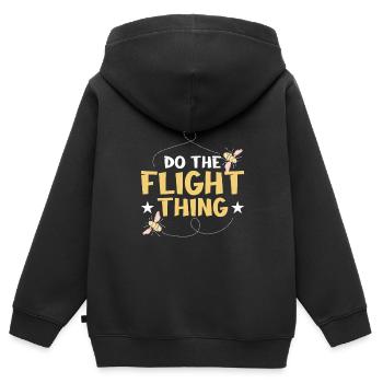 Insekten - Kinder Premium Organic Zip Hoodie - Schwarz - Hinten - AI Model Kid Male (0cm)
