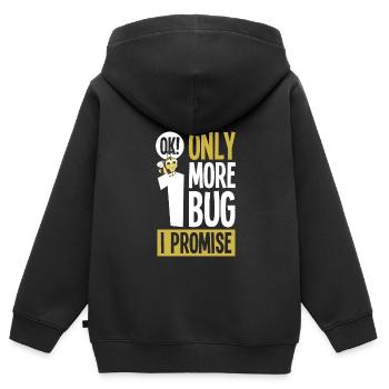 Insekten - Kinder Premium Organic Zip Hoodie - Schwarz - Hinten - AI Model Kid Male (0cm)